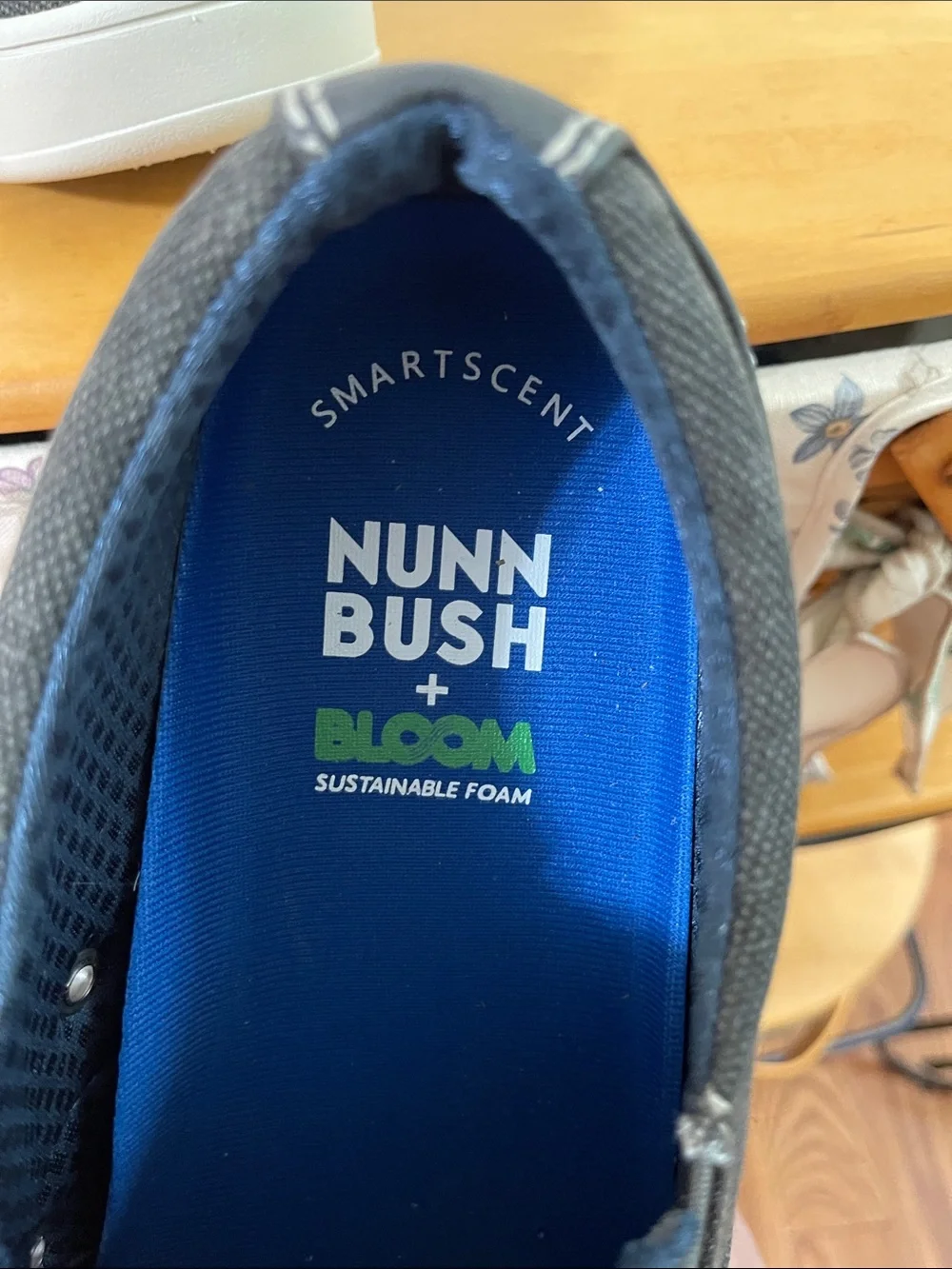 Men's Nunn Bush Slip-On Canvas Shoes in Gunmetal